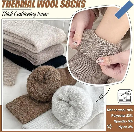 Women Merino Wool Socks 5 pairs