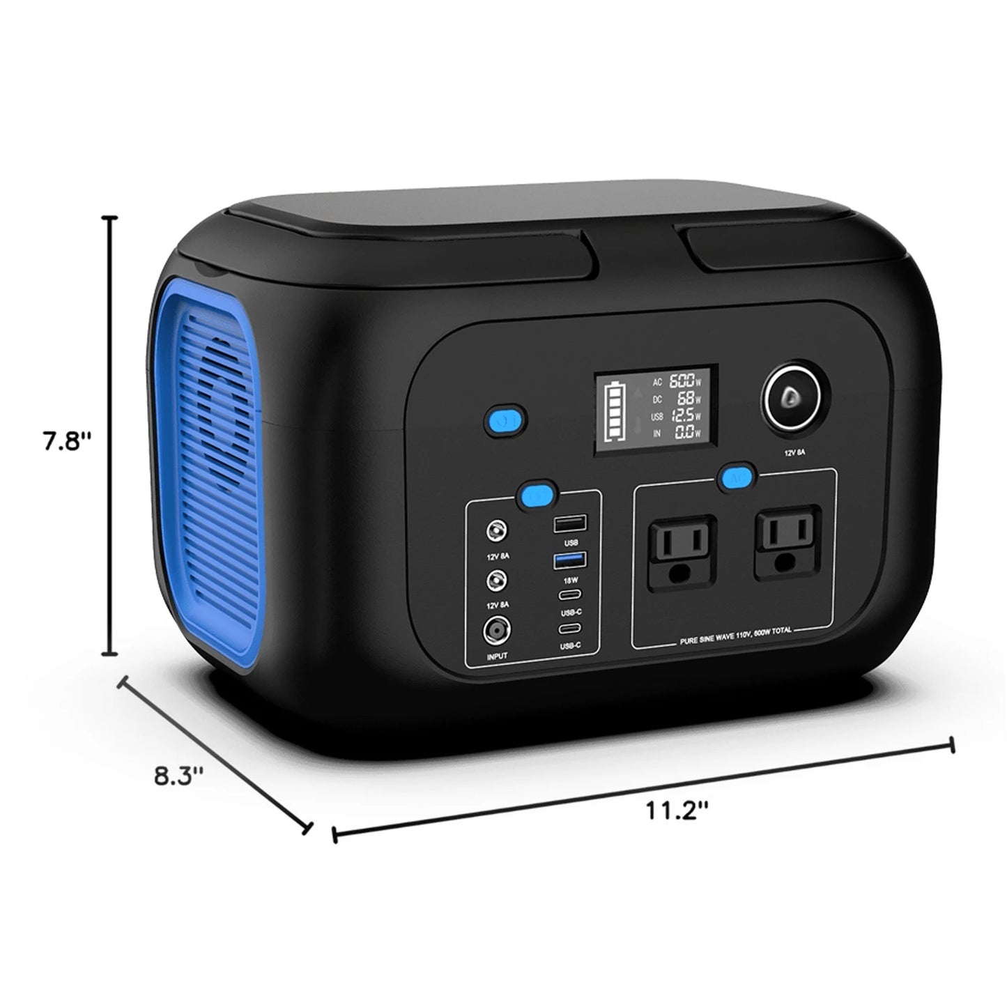 Portable Power Station,110V AC Outlets Solar Generator