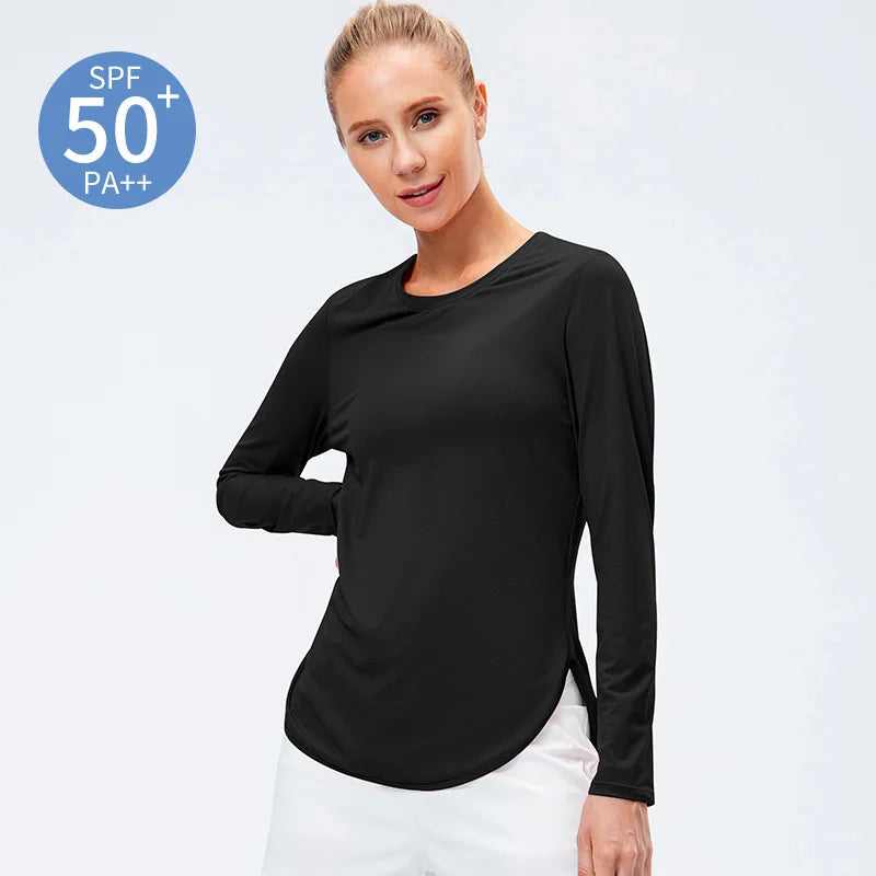 Shirts Women's Seamless Elastic Long Sleeve Yoga Top Fitness Blouse Women Gym Sport t Shirts Rashguard Bodybuilding Shirts