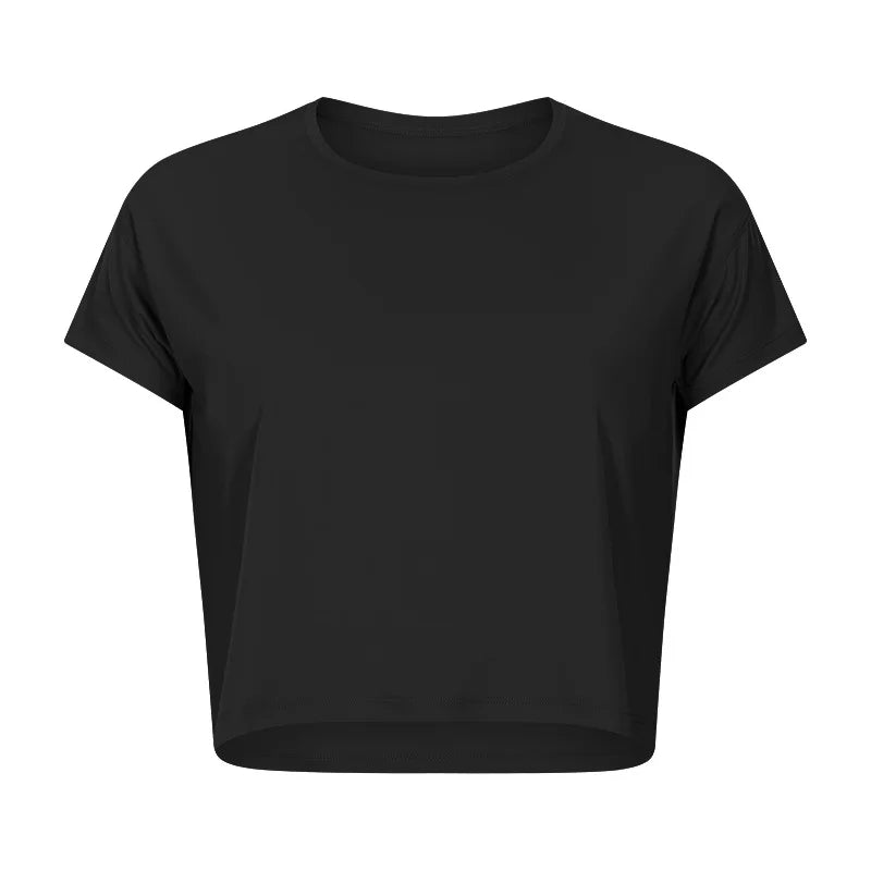 Loose Blouses Women Seamless Sport t-Shirts