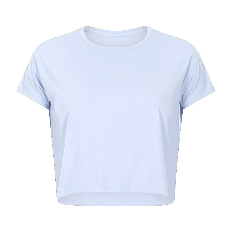Loose Blouses Women Seamless Sport t-Shirts