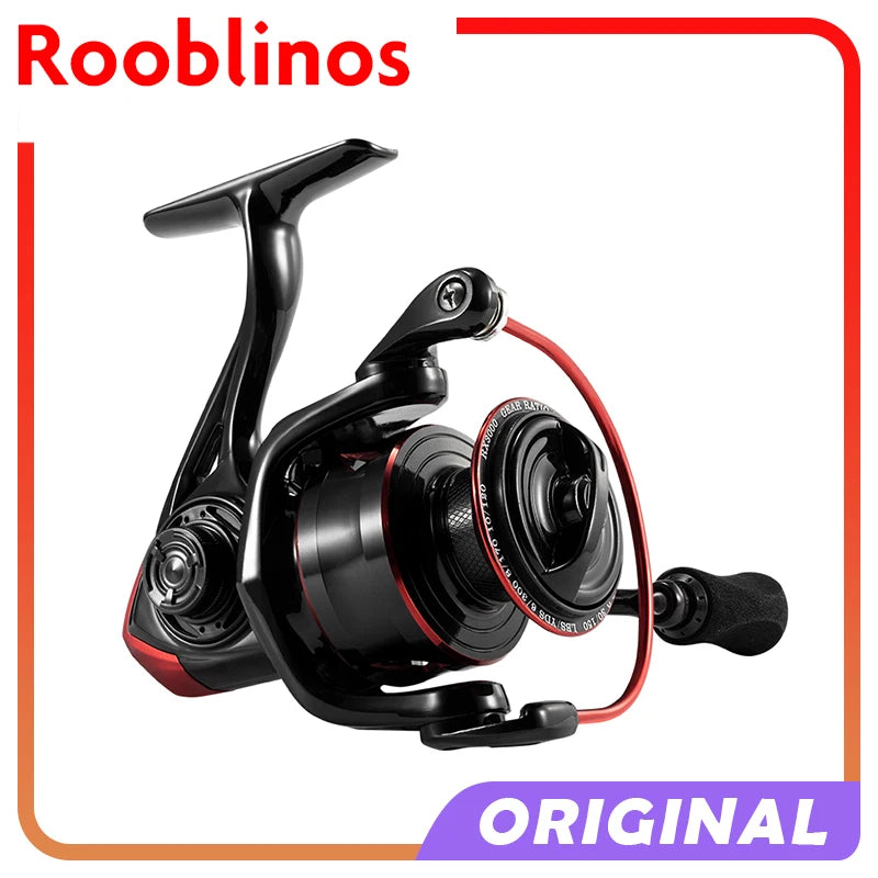 CR Fishing Spinning Reel 5.2:1 Black Red 10kg