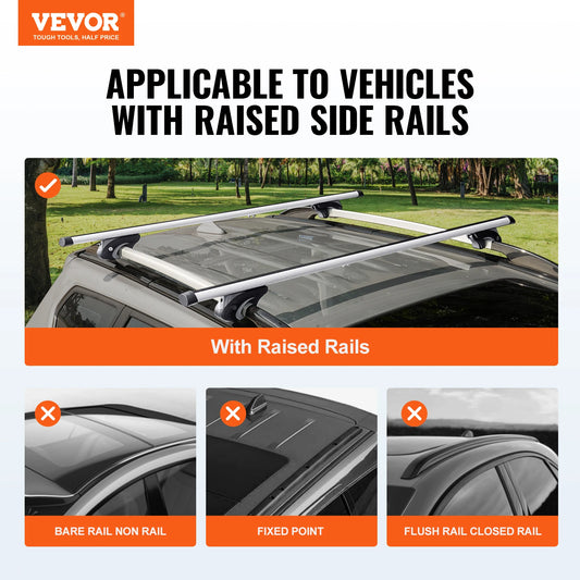 Roof Rack Crossbar Adjustable Aliuminum