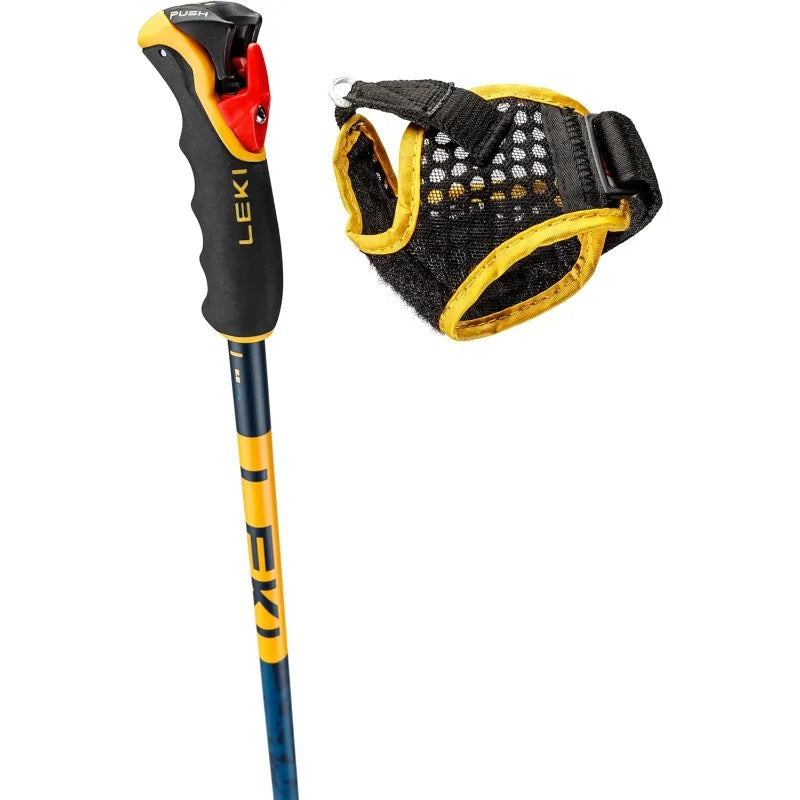 LEKI Spitfire 3D Lightweight Aluminum Ski Poles for Alpine Skiing 105cm