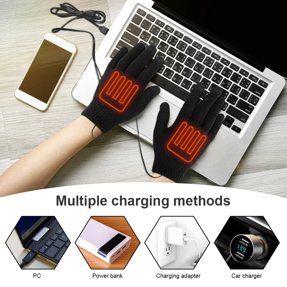 Winter Electric Heated Touch Screen Gloves