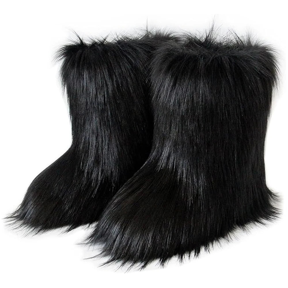 Women's Furry Warm Winter Boots,