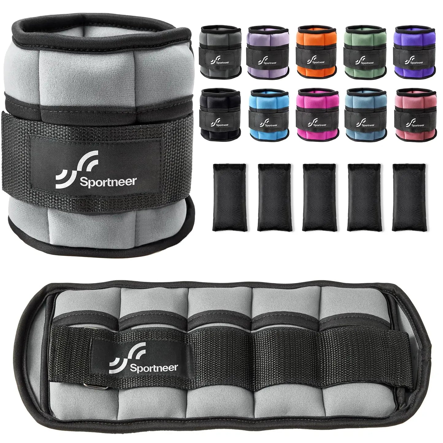 Adjustable 10lb Ankle Weights Pair