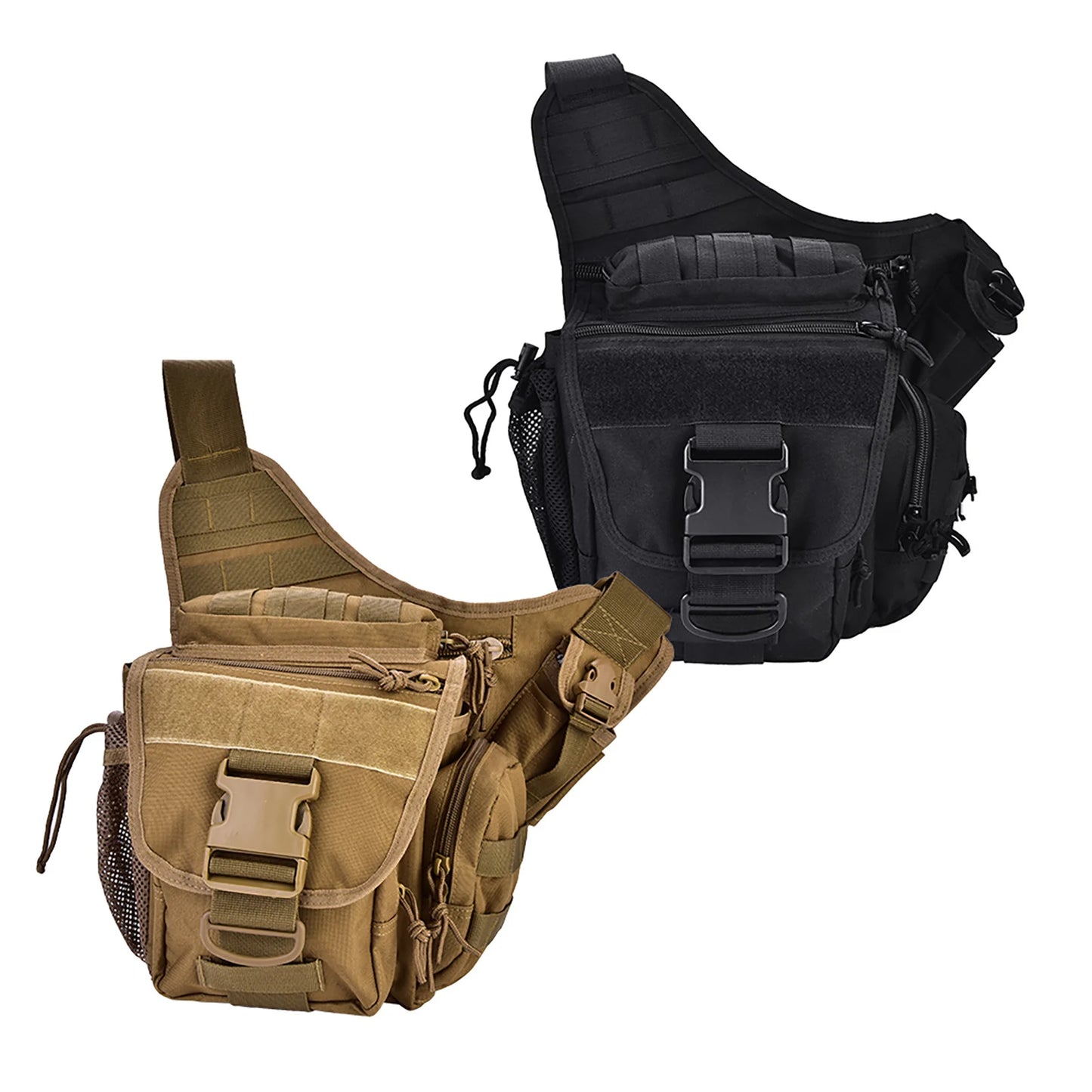 2 Colors Durable Men Military Chest Shoulder Bag Pack for Travel Hiking Outdoor Equipment