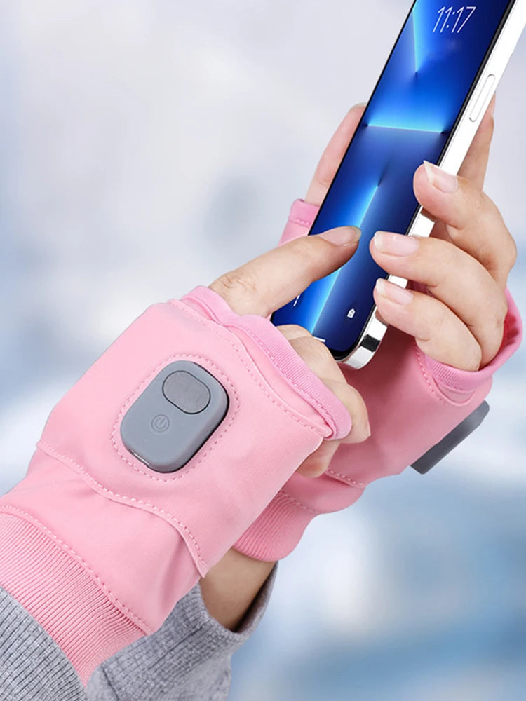 Touchscreen Heating Gloves Rechargeable USB