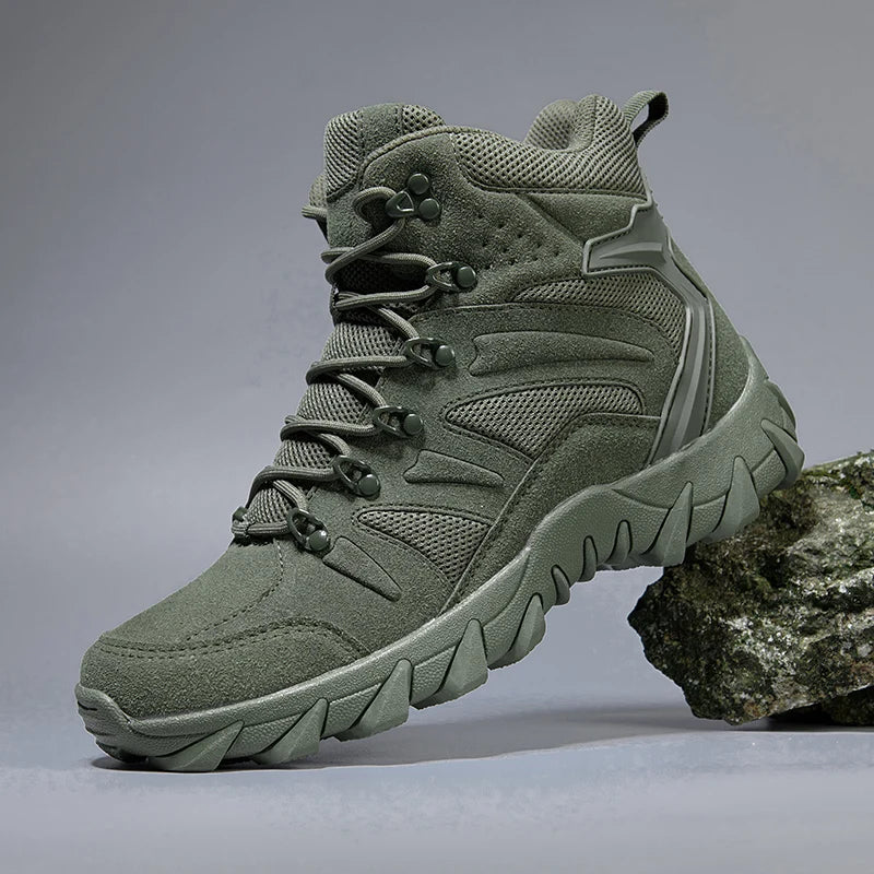 Men's tactical boots side zipper