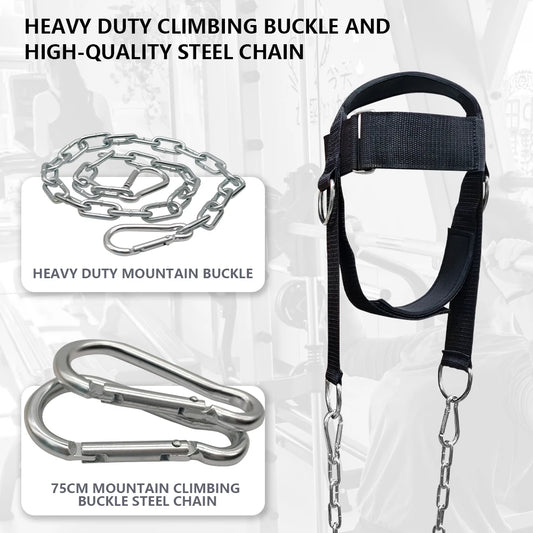 Head Harness Neck Training Exerciser Strap For Strength Fitness