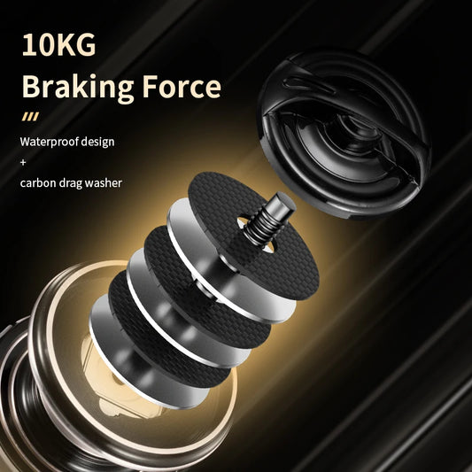 Spinning Reels Ultralight Metal 5.2:1 Gear Ratio 1000-7000 10kg Max Drag