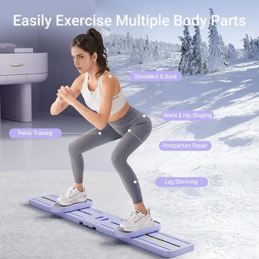 "Foldable 3-in-1 Trainer Ski, Leg, Pelvic & Hip Strengthener