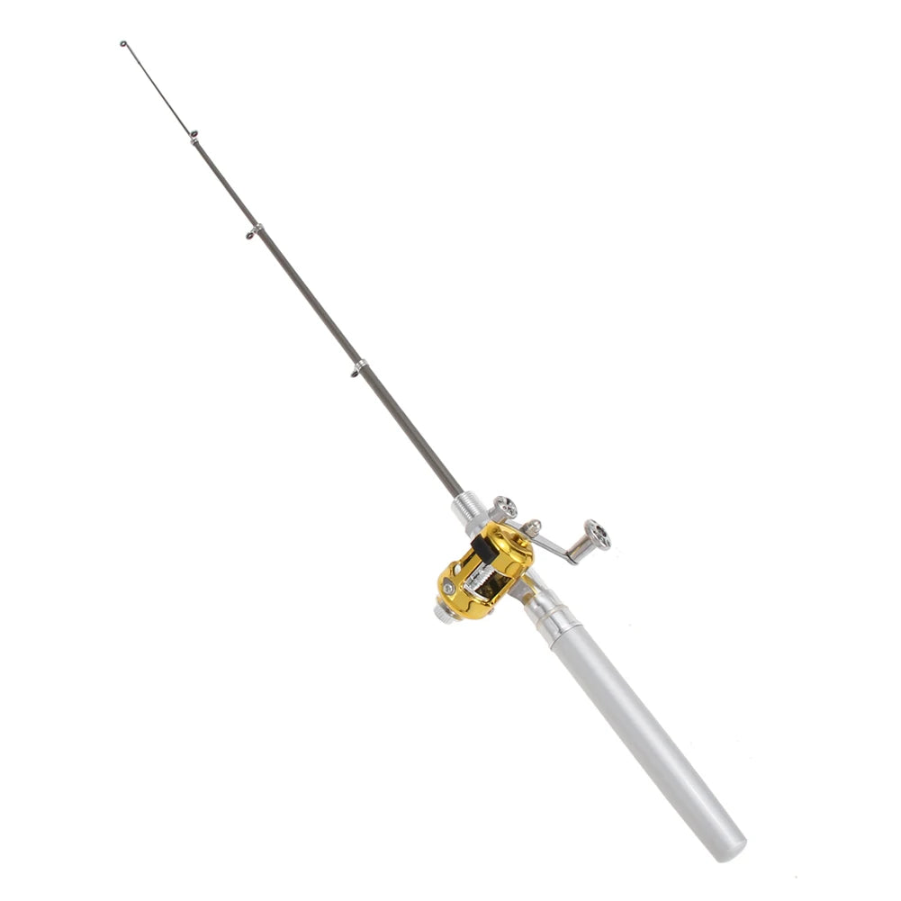 Aluminum Alloy Fishing Rod with Reel and Fish Pen