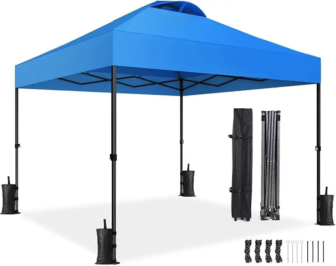 10x10 Pop Up Canopy with Sidewalls, and Wheel Cover Bag,