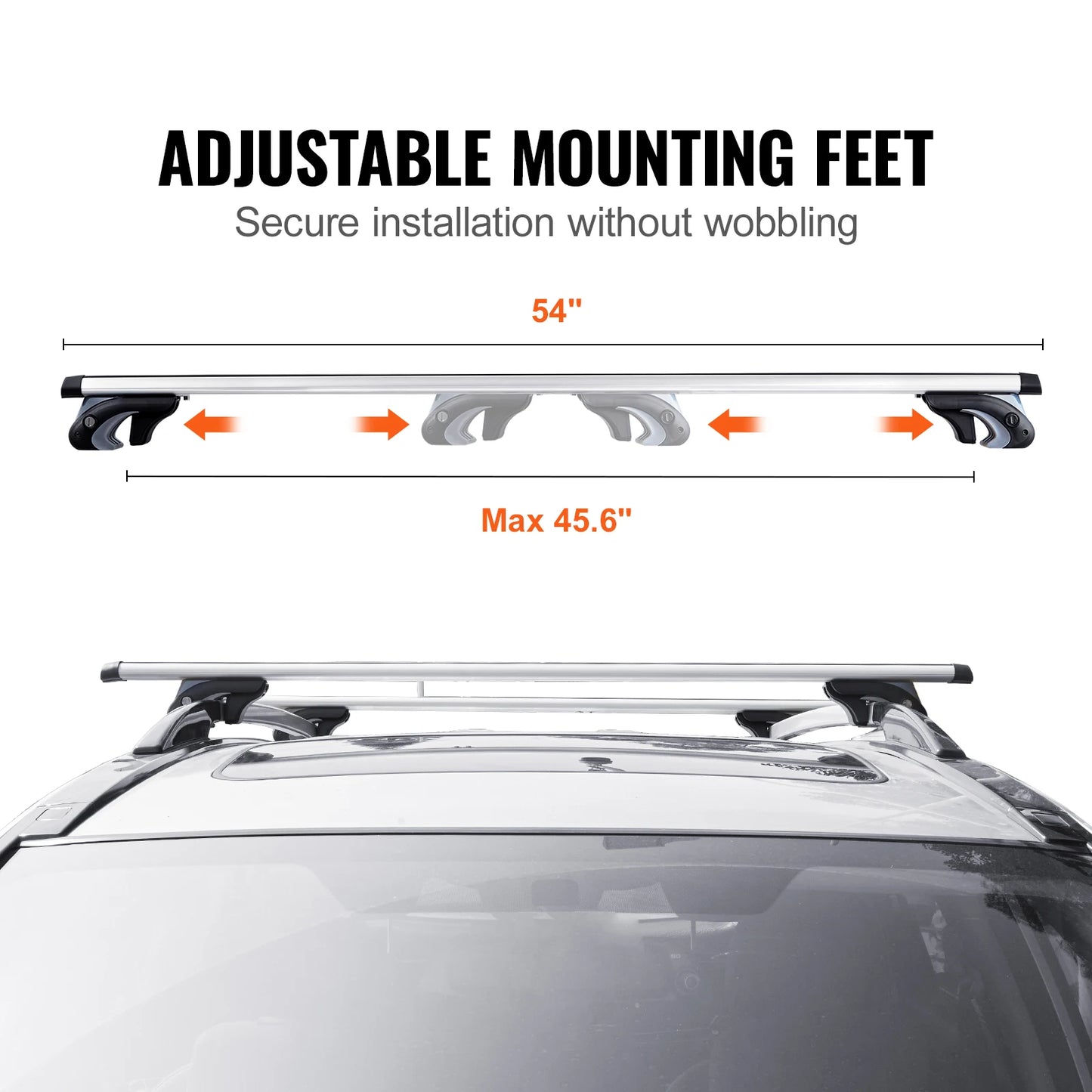 Roof Rack Crossbar Adjustable Aliuminum