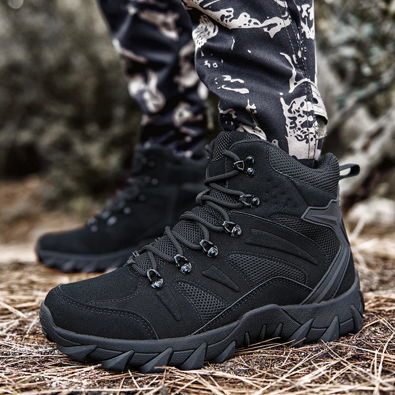 Men's tactical boots side zipper
