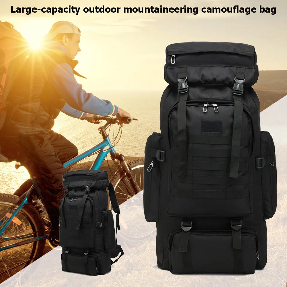 80L/600D Hiking Camping Waterproof Backpack