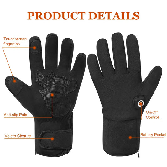 Heated Waterproof Electric Heated Skiing Gloves