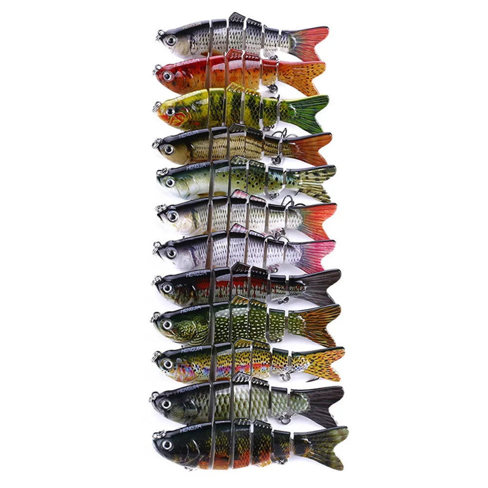 5pcs Bionic Realistic Fish Shape Bait Float Lure