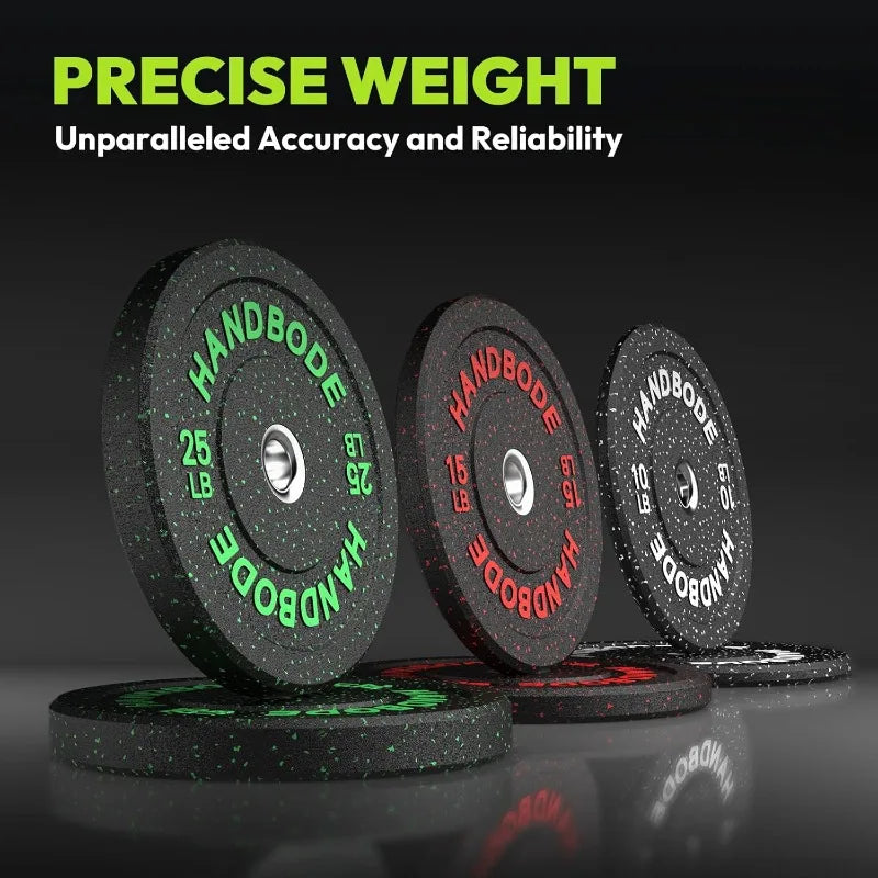 2-Inch Bumper Weight Plate Set 45/100/160/190/260/300lb,