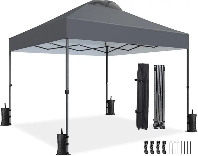10x10 Pop Up Canopy with Sidewalls, and Wheel Cover Bag,