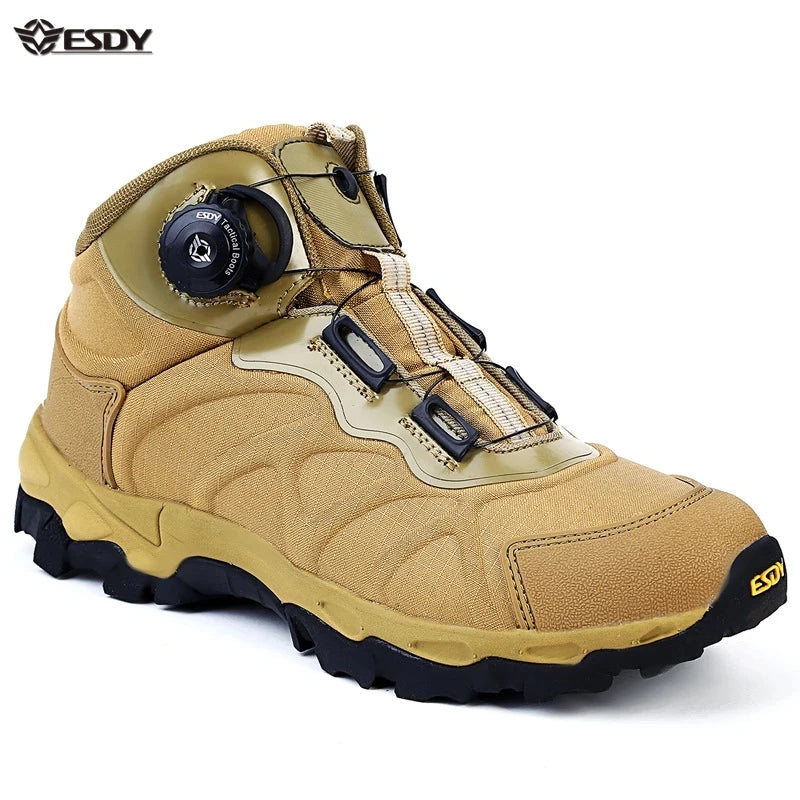 Men Hiking Combat Ankle Boots