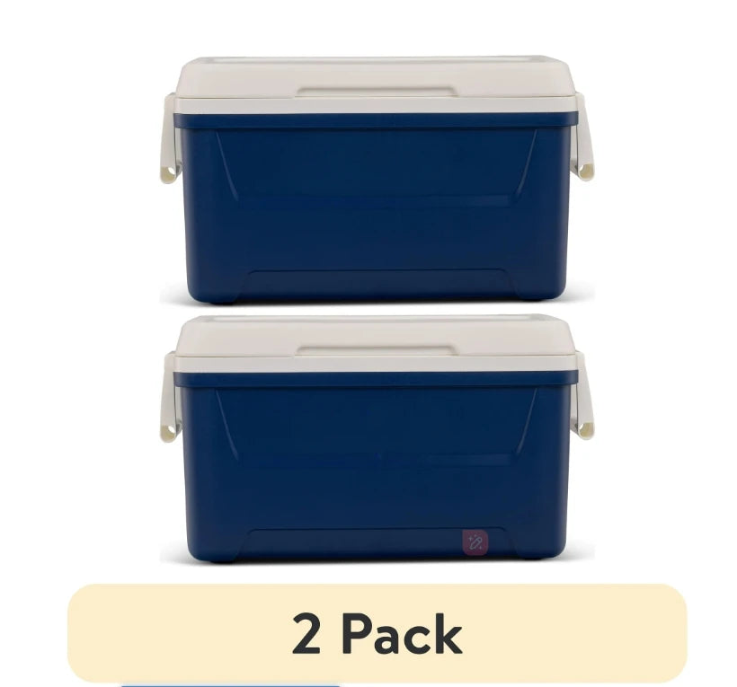 48-Quart Cooler, Red, Large Capacity,