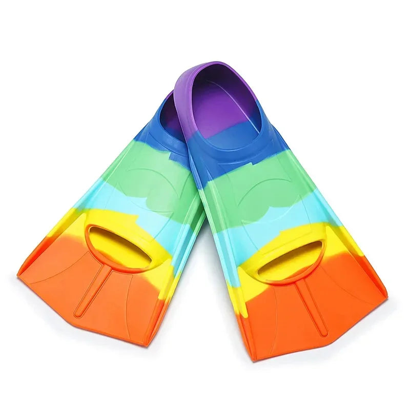 Silicone Swim Fins Kids &Adults-Suitable Size for Beginners