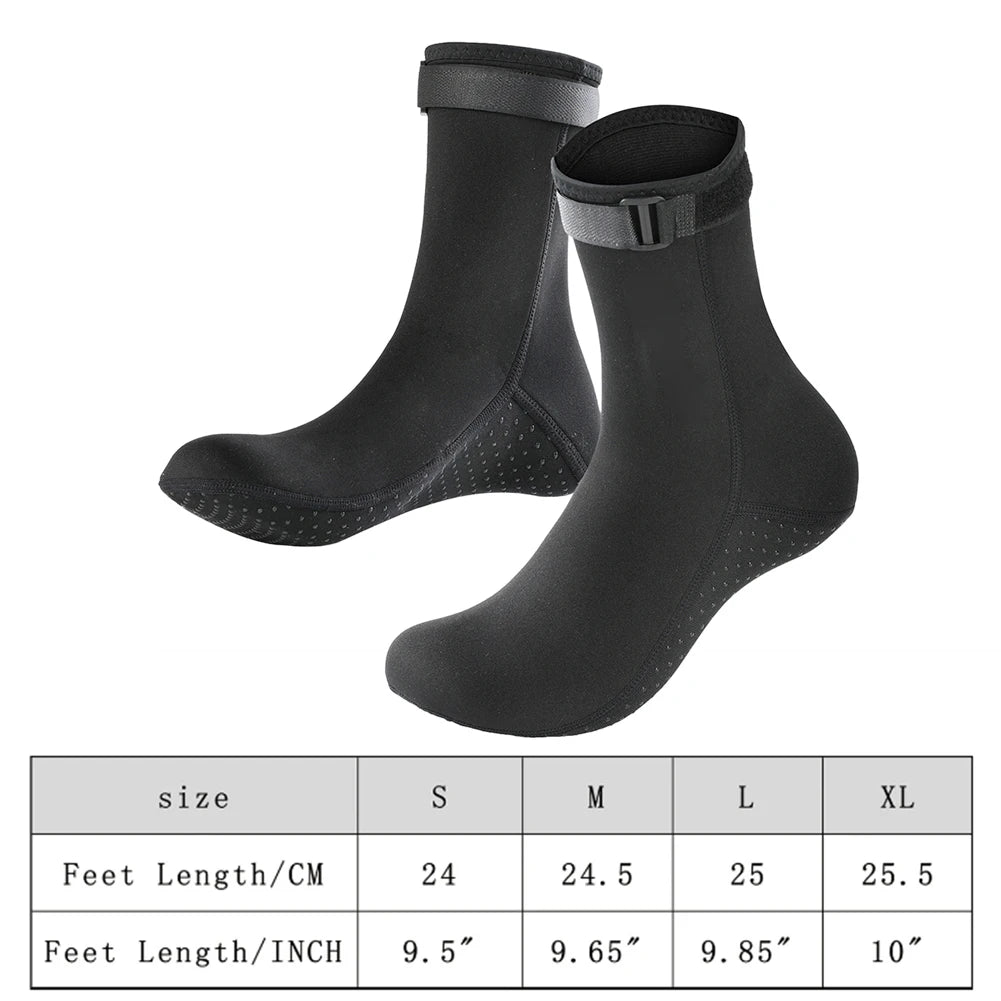 3mm Neoprene Diving Non-slip Water Boots Wetsuit Shoes