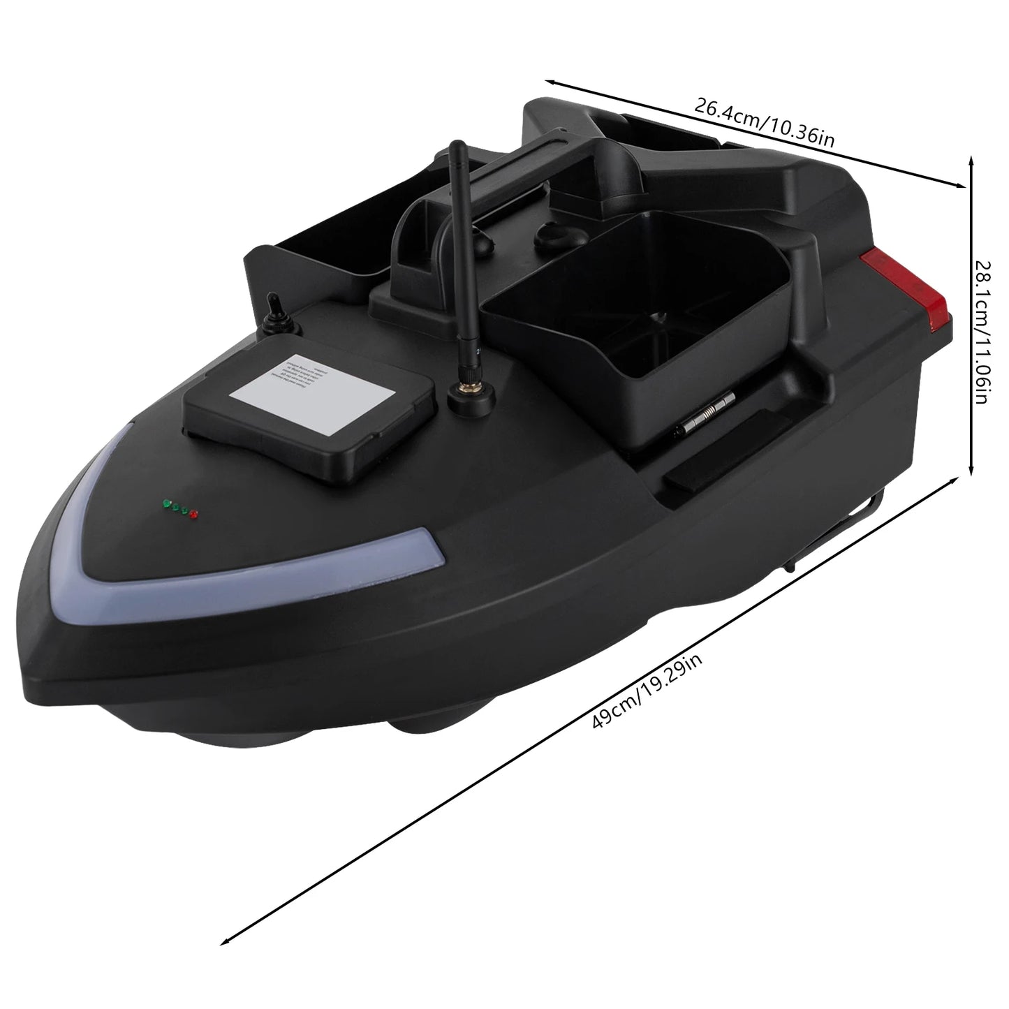 Fishing Bait Boat GPS Fish Finder with 1 Charger 2kg Load