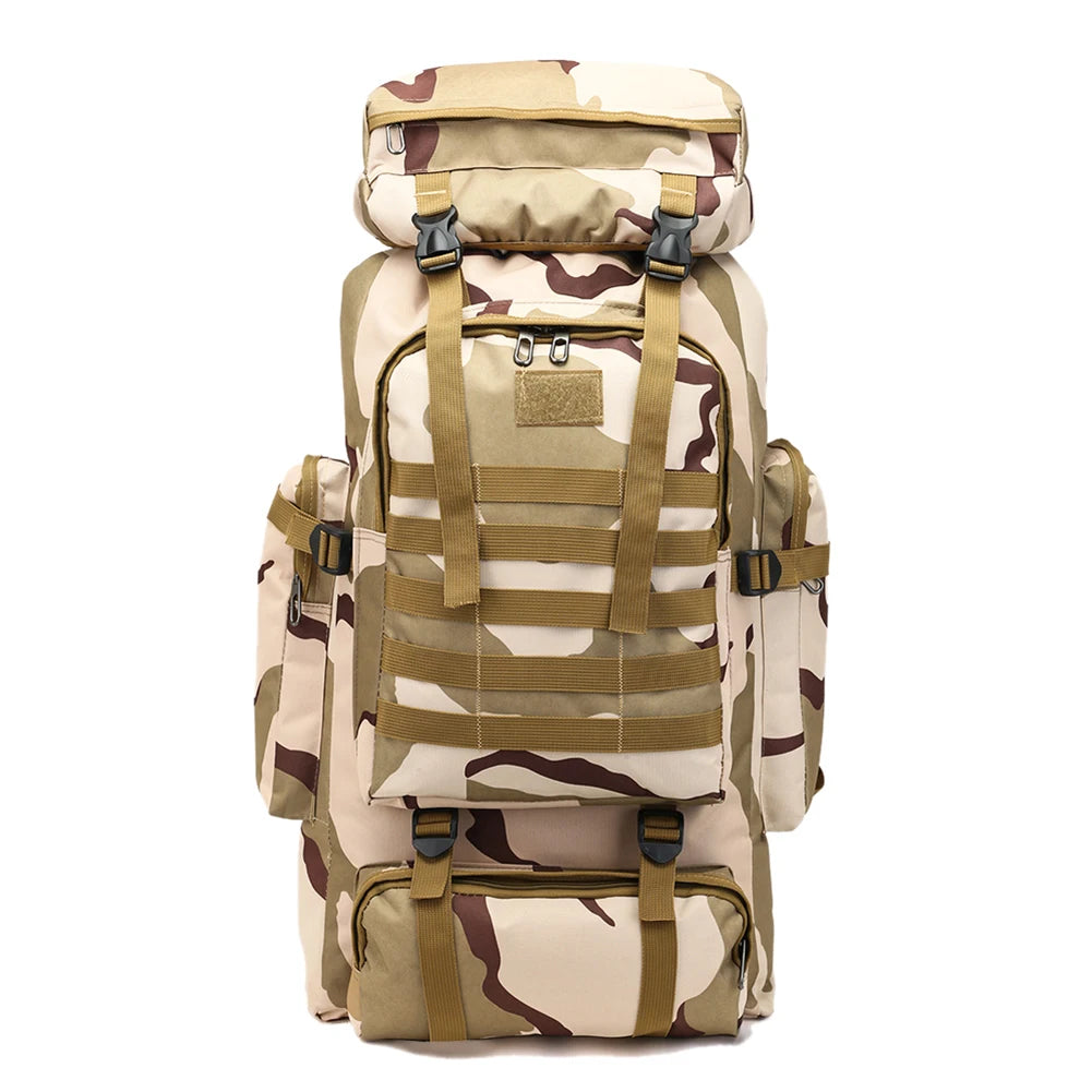 80L/600D Hiking Camping Waterproof Backpack