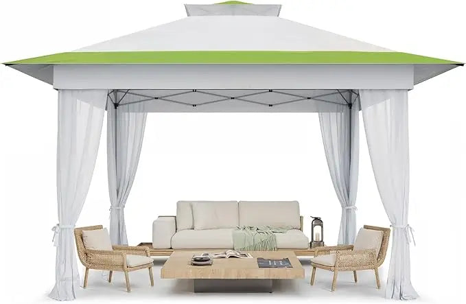 10x10 Pop Up Canopy with Sidewalls, and Wheel Cover Bag,