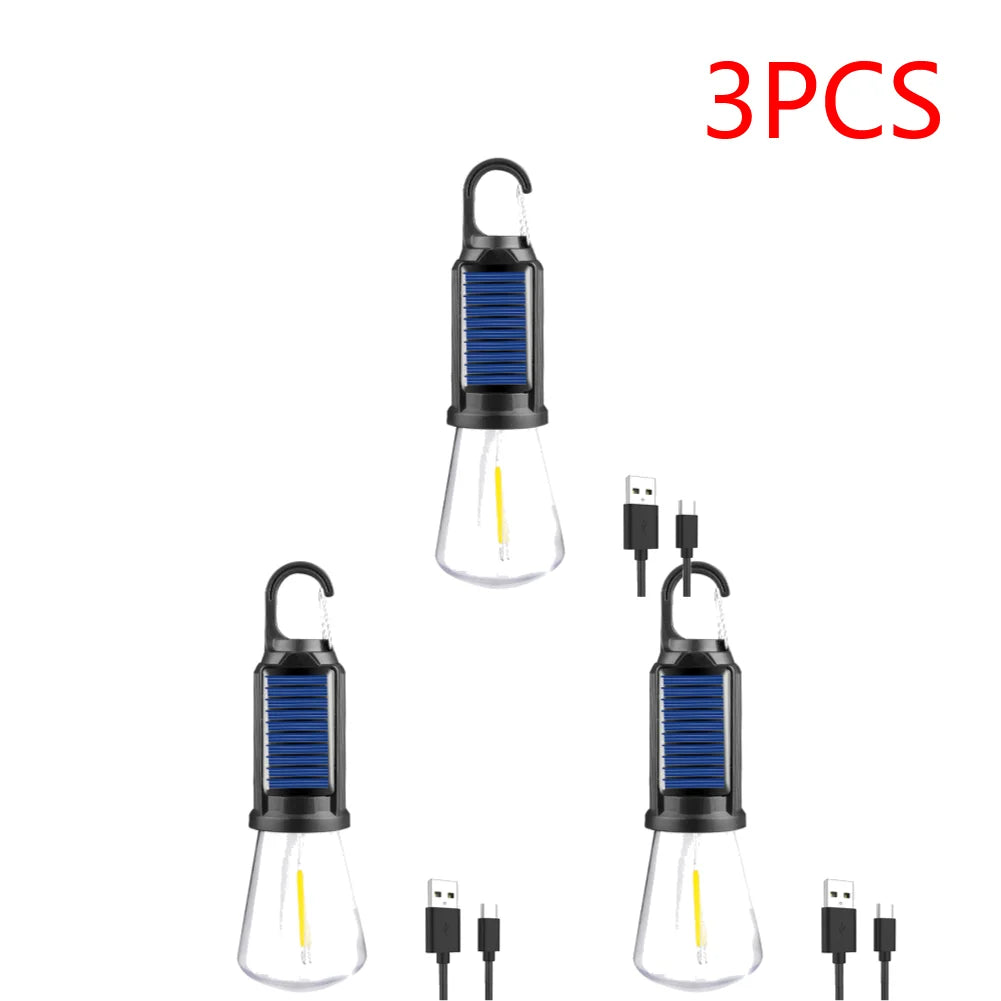 2-5PCS Solar Powered LED Lighting Lantern