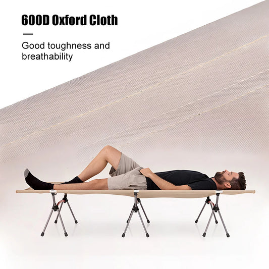 Folding Ultralight Aluminum Alloy Sleeping Cot with Leg Extenders