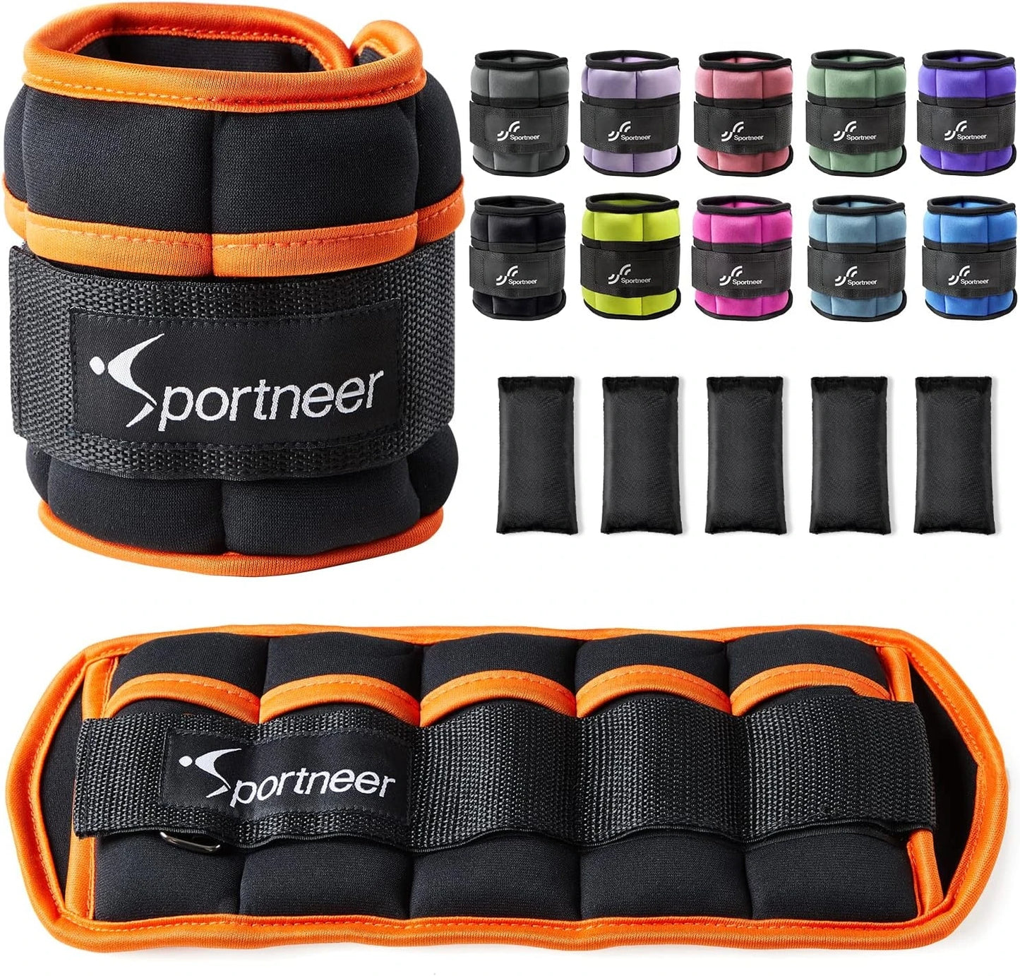 Adjustable 10lb Ankle Weights Pair