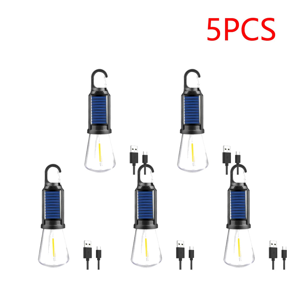 2-5PCS Solar Powered LED Lighting Lantern