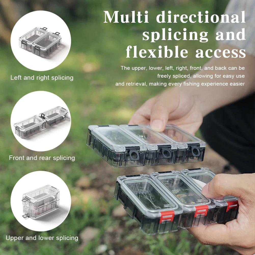 Expandable Fishing Tackle Box with Magnetic Function
