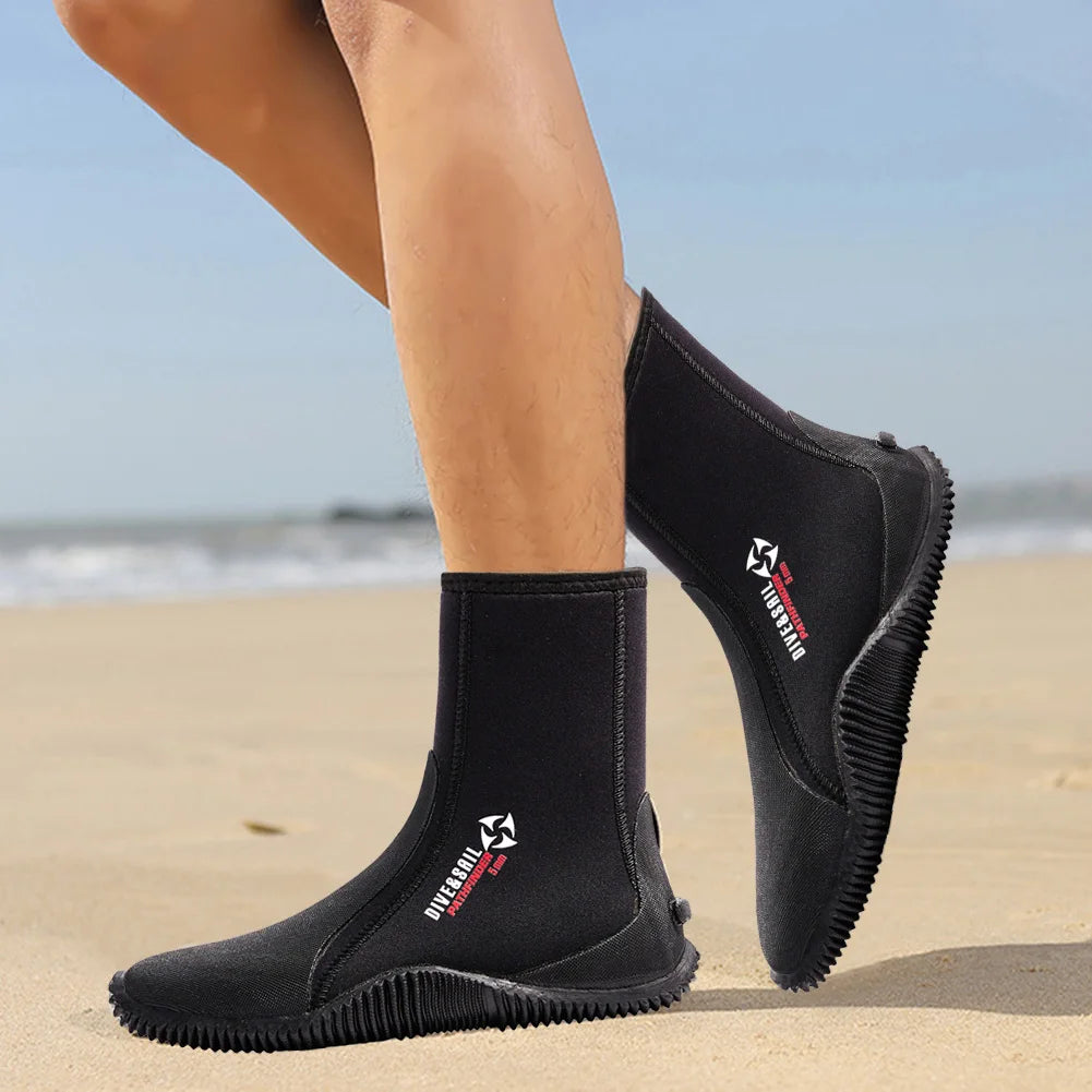 Neoprene Diving Boots Anti-Slip 5mm for Diving Snorkeling Surfing