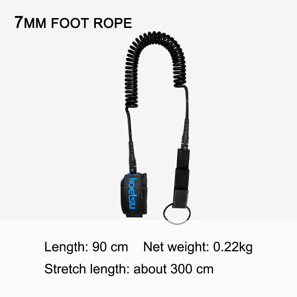 Coiled Surfboard Ankle Leash Foot Leg Rope