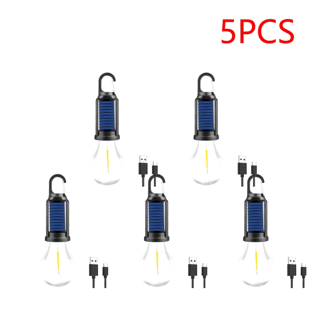 2-5PCS Solar Powered LED Lighting Lantern