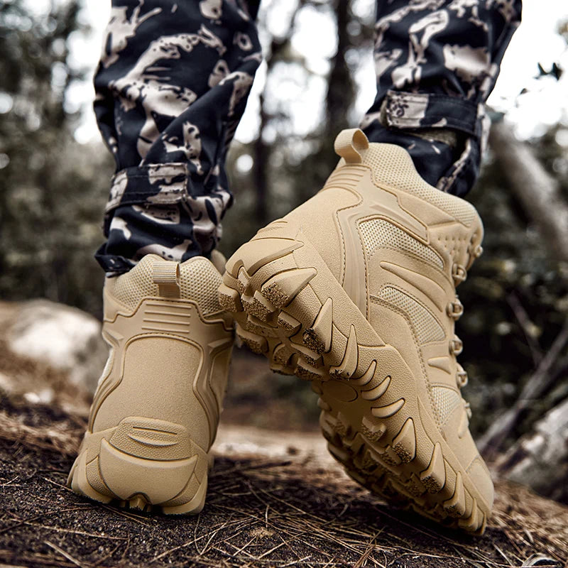 Men's tactical boots side zipper