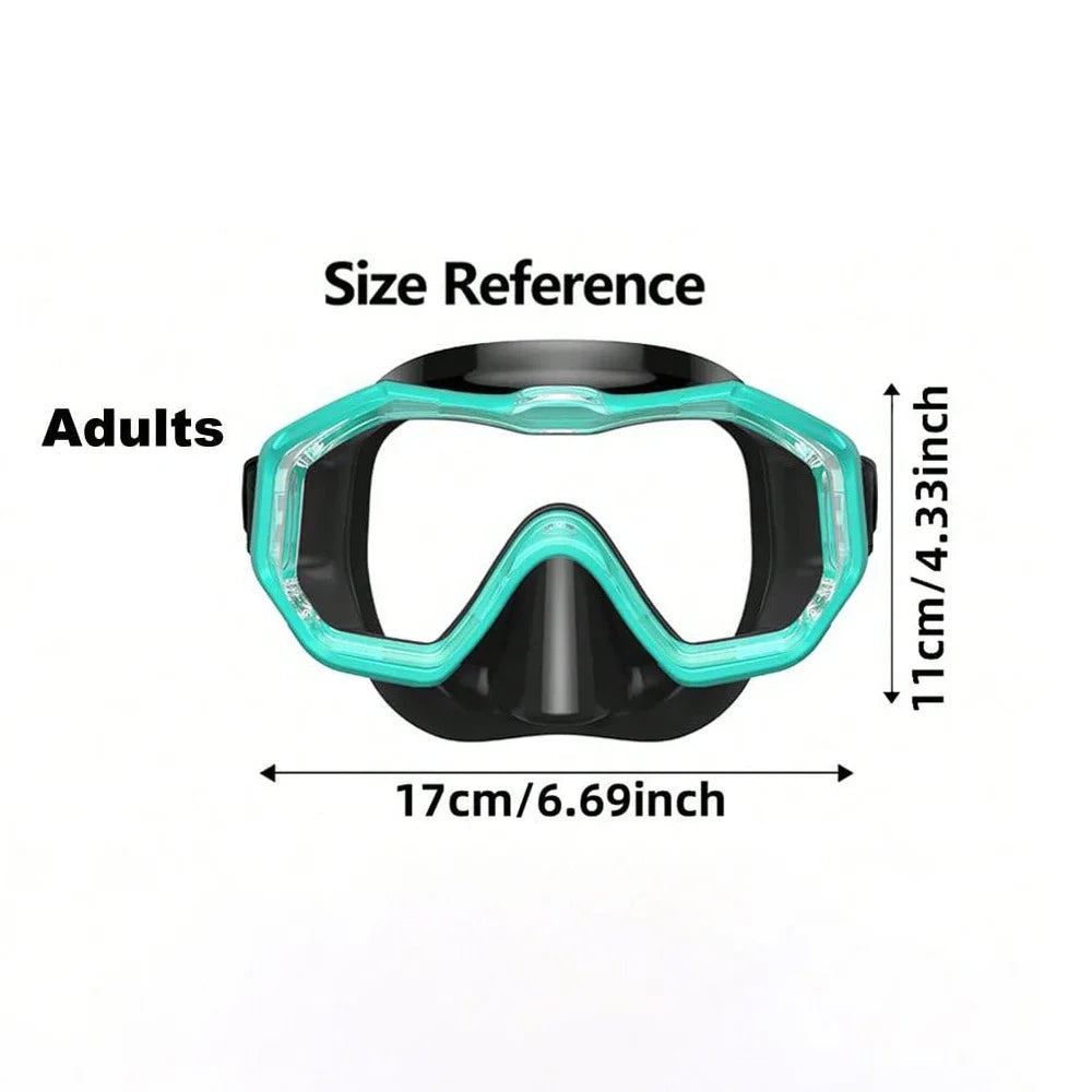 3 Window Snorkel with Nose Cover Anti Fog Snorkel