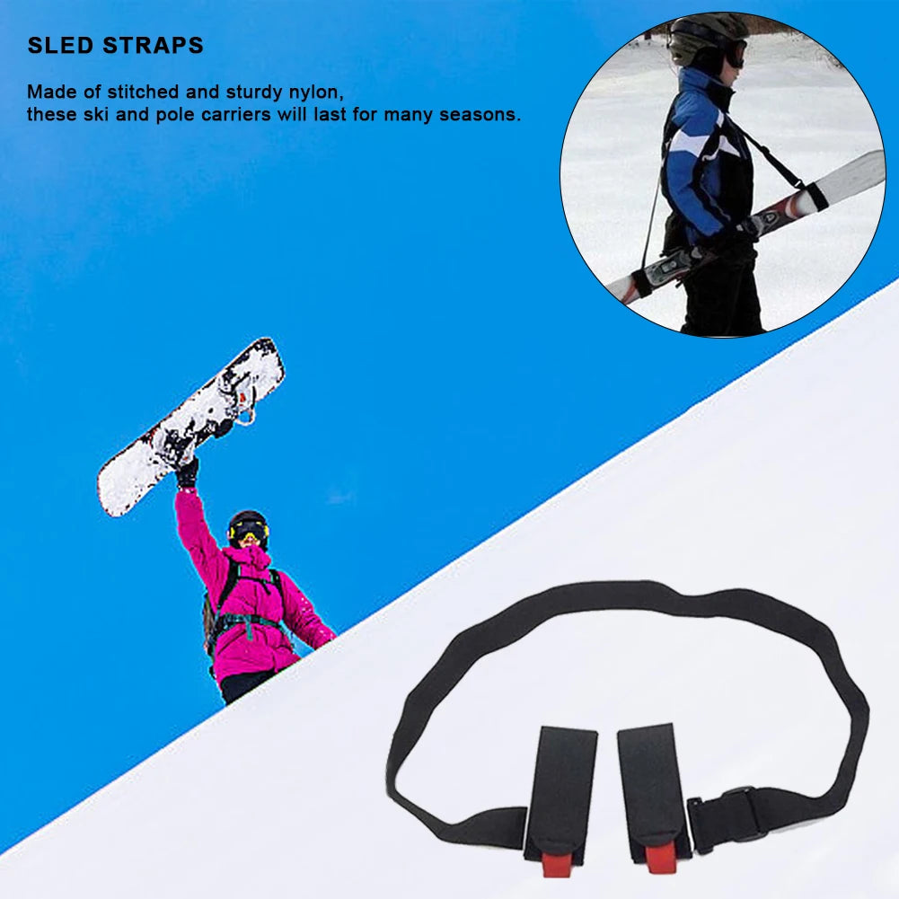Ski Pole Shoulder Carrier Strap