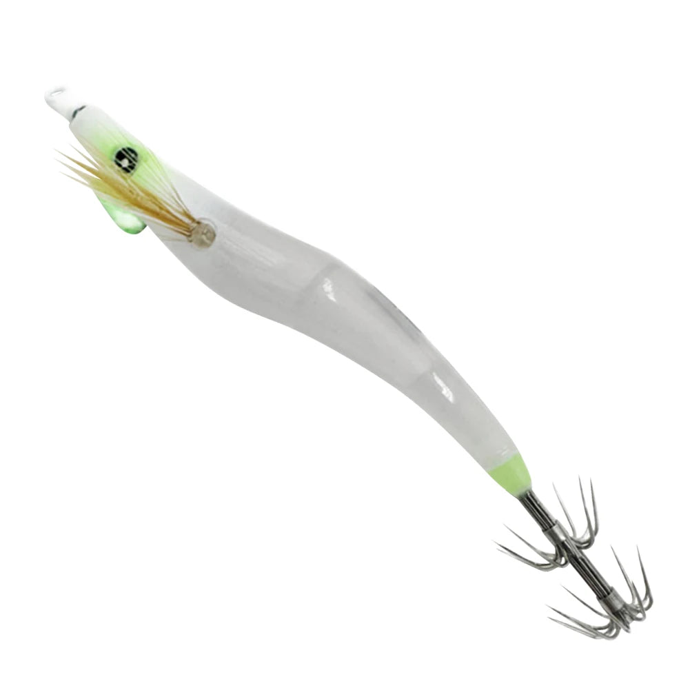 Luminous Lure with Squid Jig Hook UV Wood