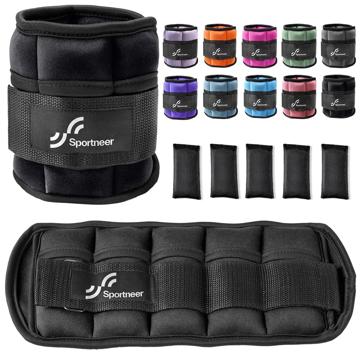 Adjustable 10lb Ankle Weights Pair