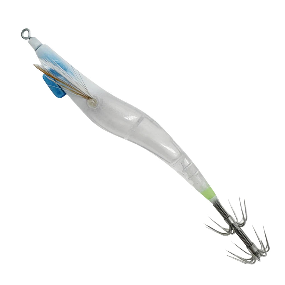 Luminous Lure with Squid Jig Hook UV Wood