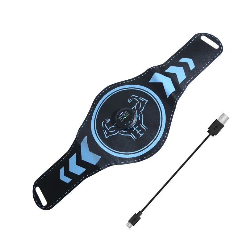 EMS Muscle Stimulator Abdominal Toner Belt ABS Trainer Wireless USB Recharge