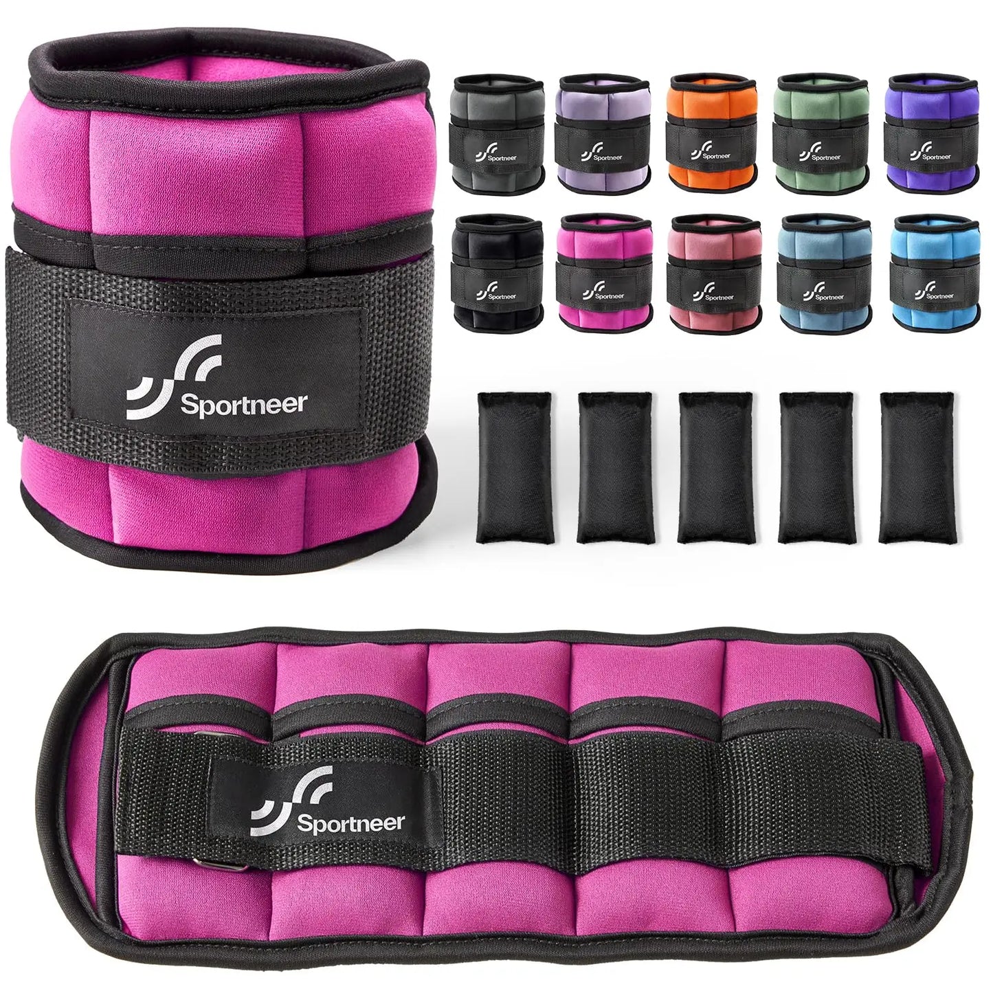 Adjustable 10lb Ankle Weights Pair