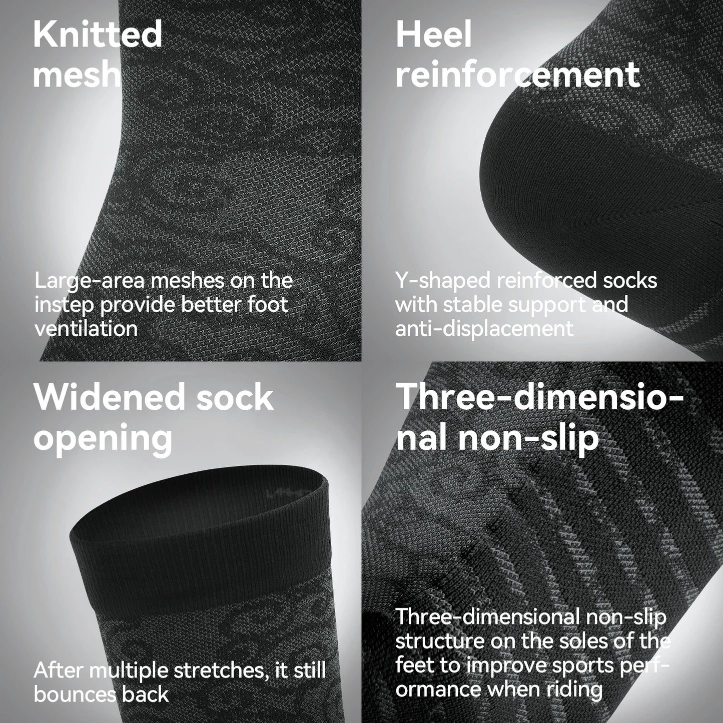 Professional High Elastic Sweat-Absorption Deodorant Sports Socks